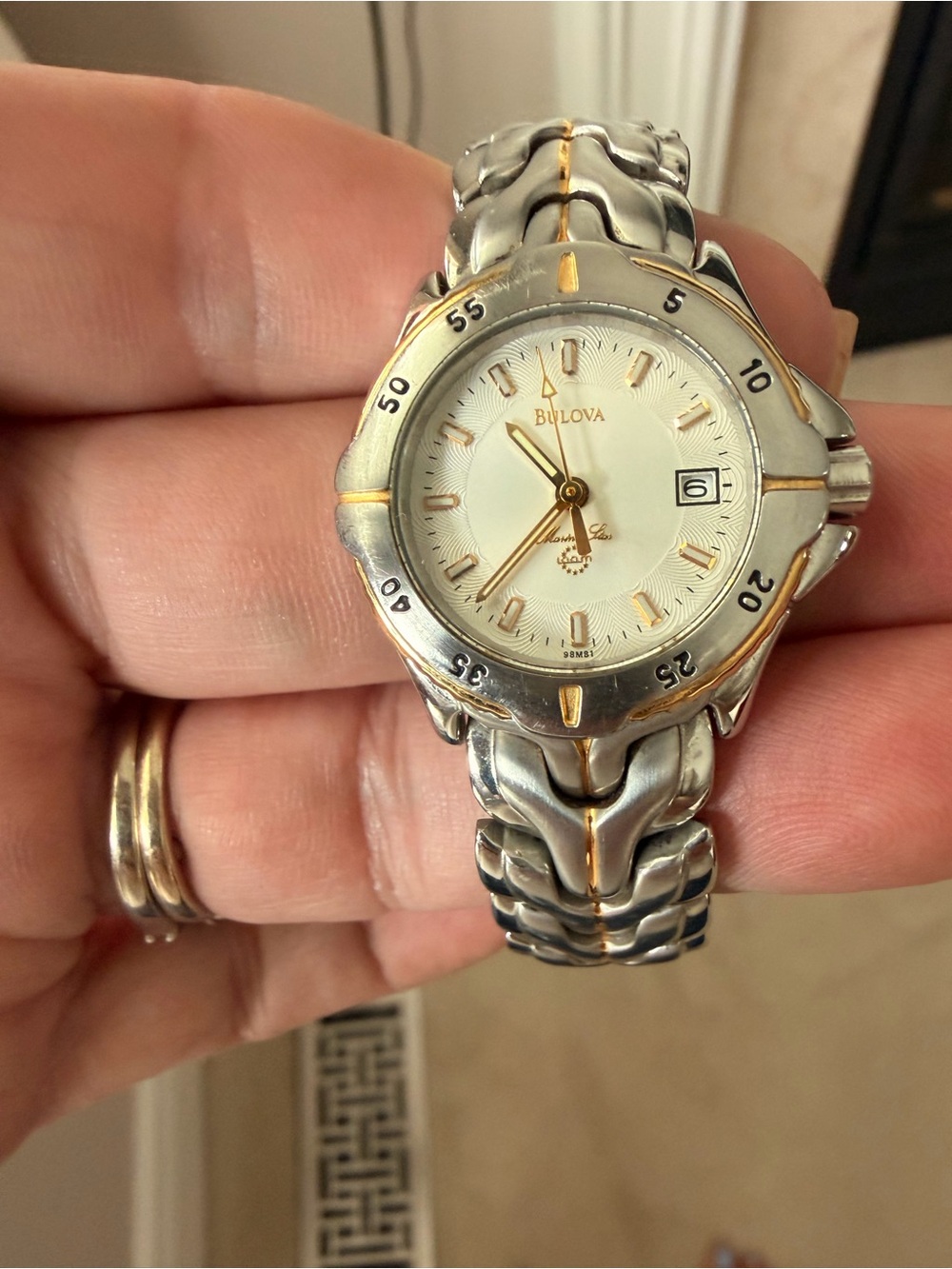 Bulova Two-Tone Silver and Gold Women's Watch